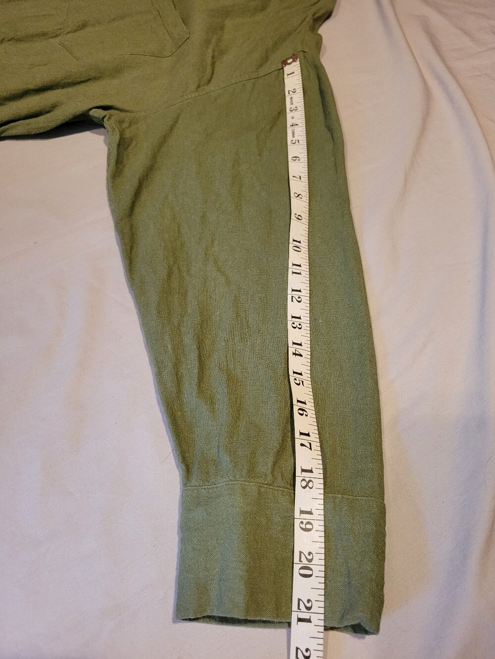 Old Navy Olive Green Long Sleeve Shirt Dress - Picture 9 of 11
